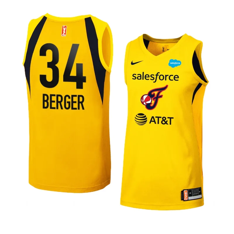 grace berger indiana fever 2023 wnba draft yellowjersey yellow