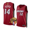 tyler herro icon edition jersey 2023 nba finals red