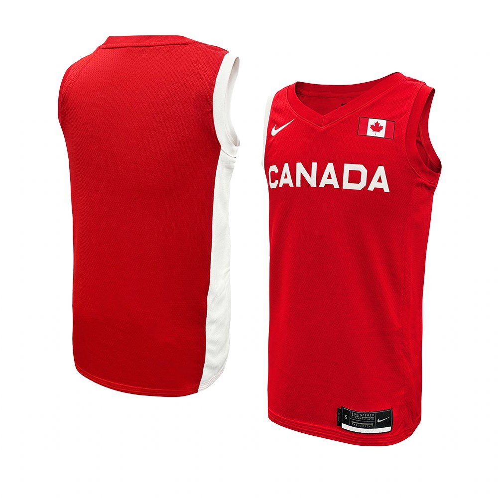 2023 FIBA Basketball World Cup Canada Mens Team Red Jersey