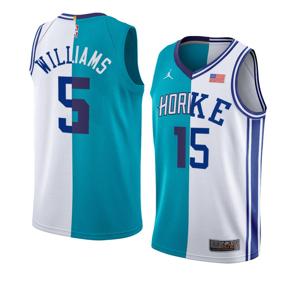 Mark Williams Hornets x Duke Split Edition 2022 NBA Draft Jersey #5 ...