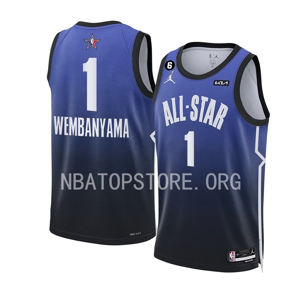 G League Victor Wembanyama 2023 NBA All-Star Draft Jersey Blue #1 ...